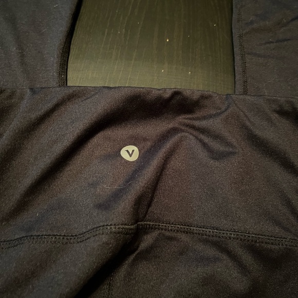 Black Athletic / Sport Full Length Leggings- Has Small Pocket, Size Small - Picture 3 of 5